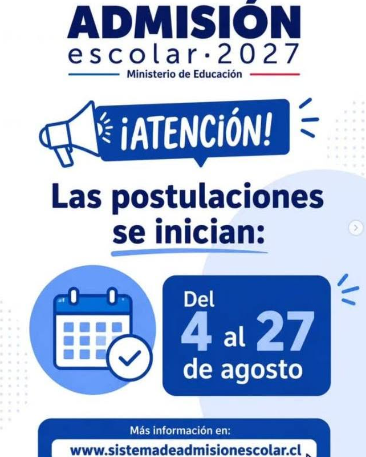Admisión Escolar 2027