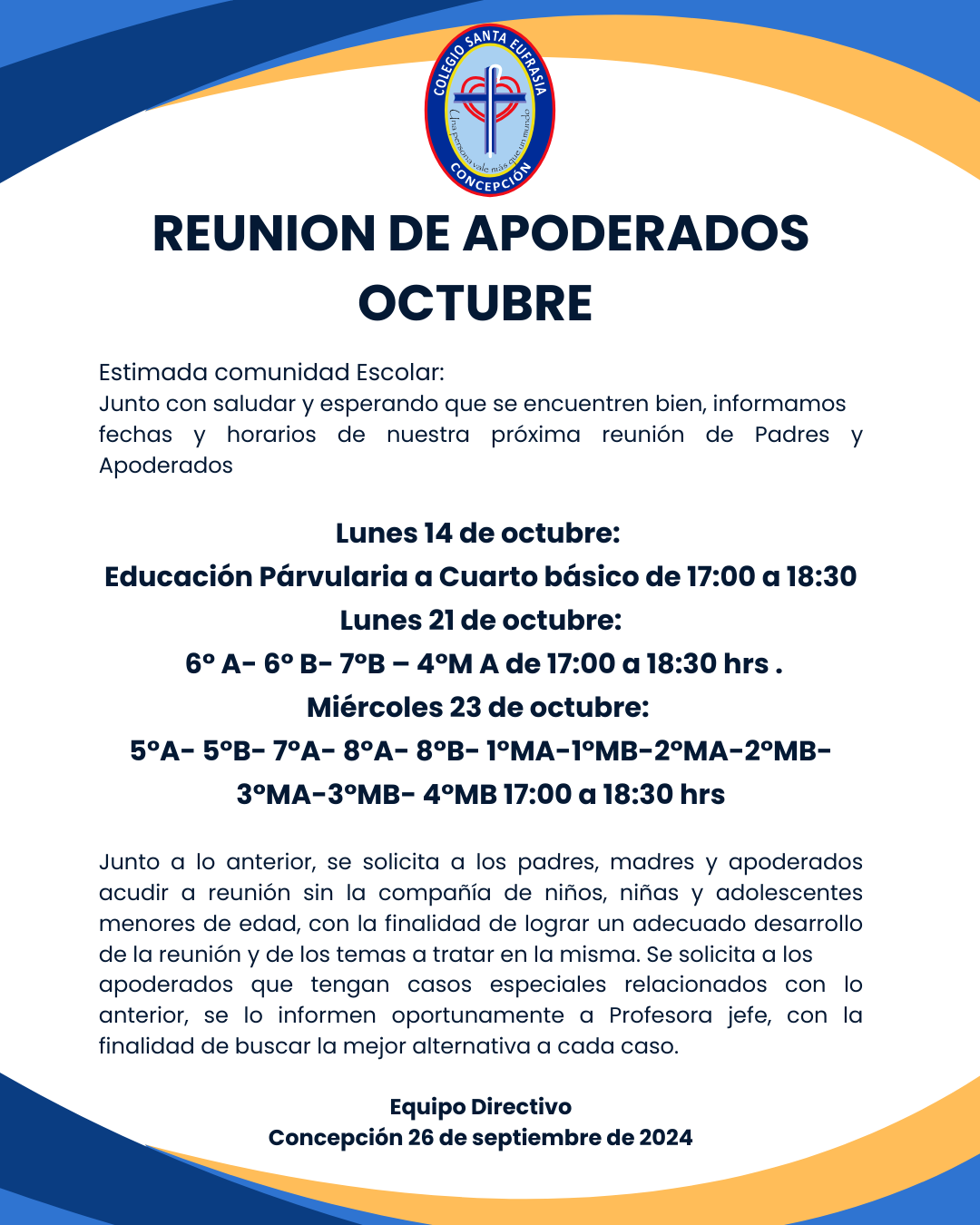 REUNIÓN DE APODERADOS OCTUBRE