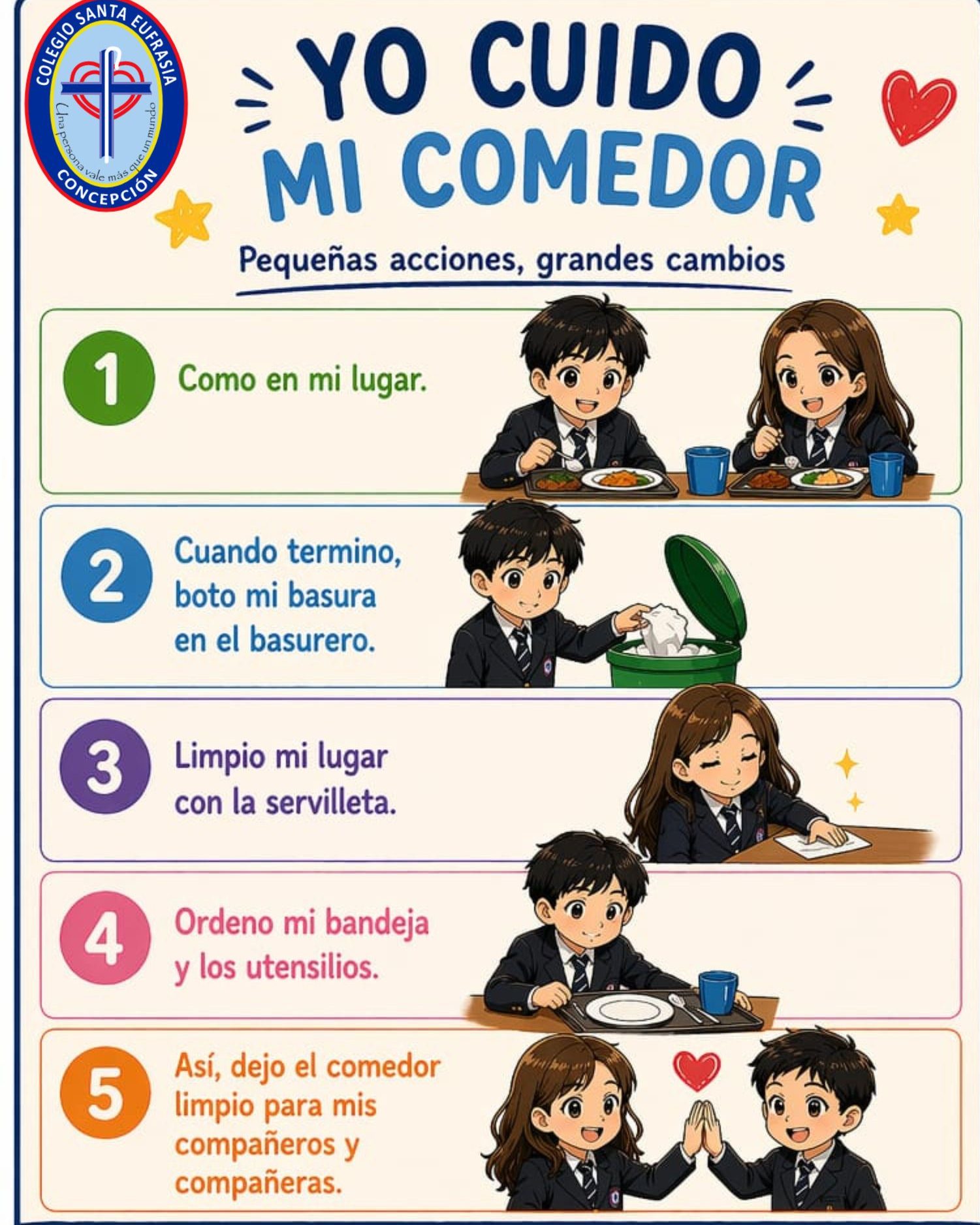 ¡Cuidemos juntos nuestro comedor!